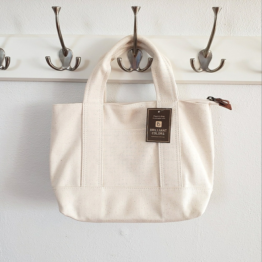 White Canvas Purse